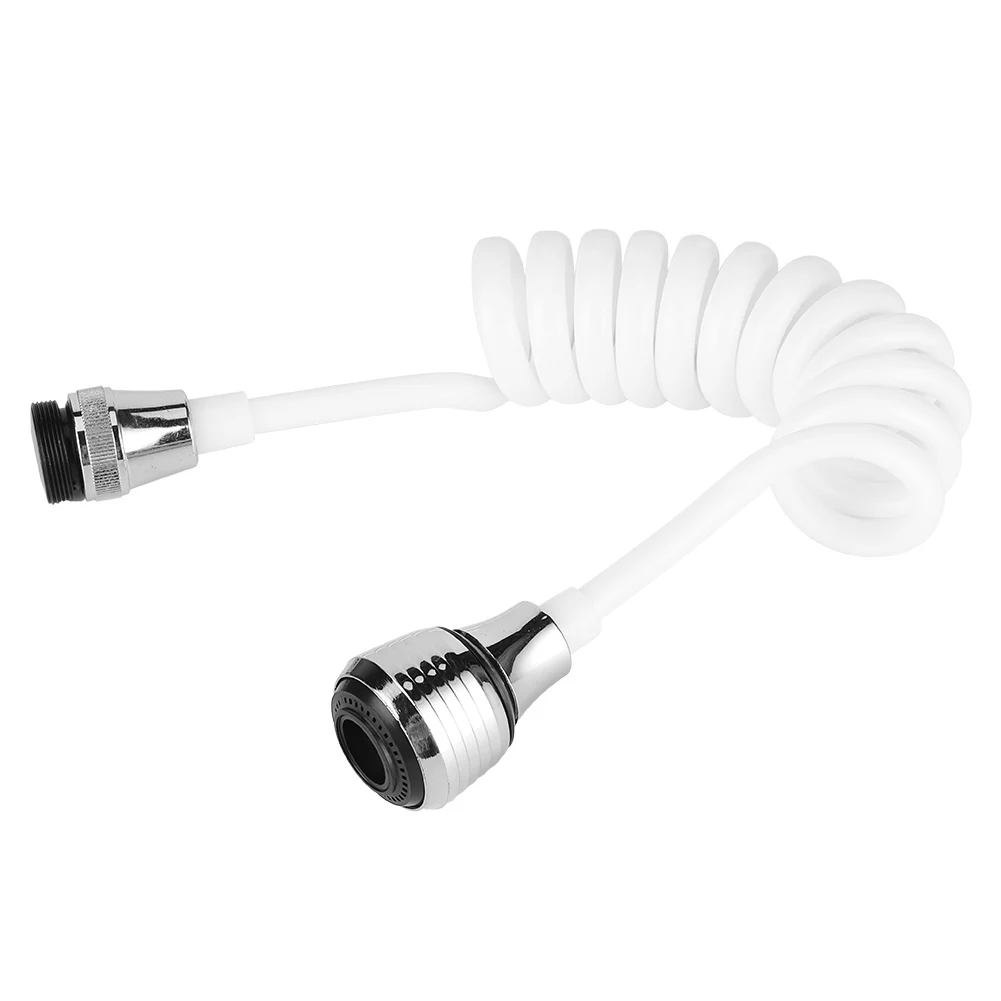 قابل للسحب صنبور المطبخ موسع خرطوم طويل رغوة مكافحة سبلاش مياه الحنفية العالمي صالح المحمولة المنزلية صنبور إطالة #4