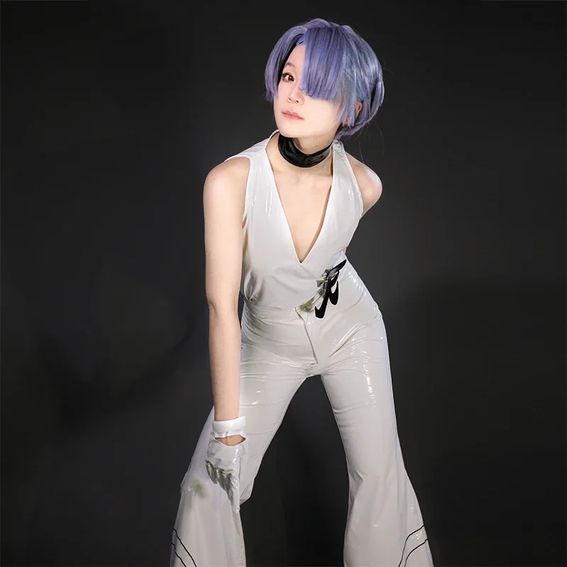 

Halloween Christmas Polyurethane Cosplay Costume PU Black White Suits Newly Panty Stocking Polyester Cosplay Costume 2025