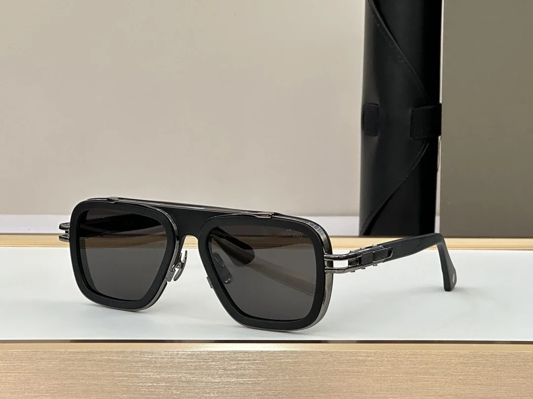 

Fashion LXN-EVO DTS403 Sunglasses Durable Top Sunglasses Titanium Style Fashion Cool Pilot Design Eyeswear for Women with Box