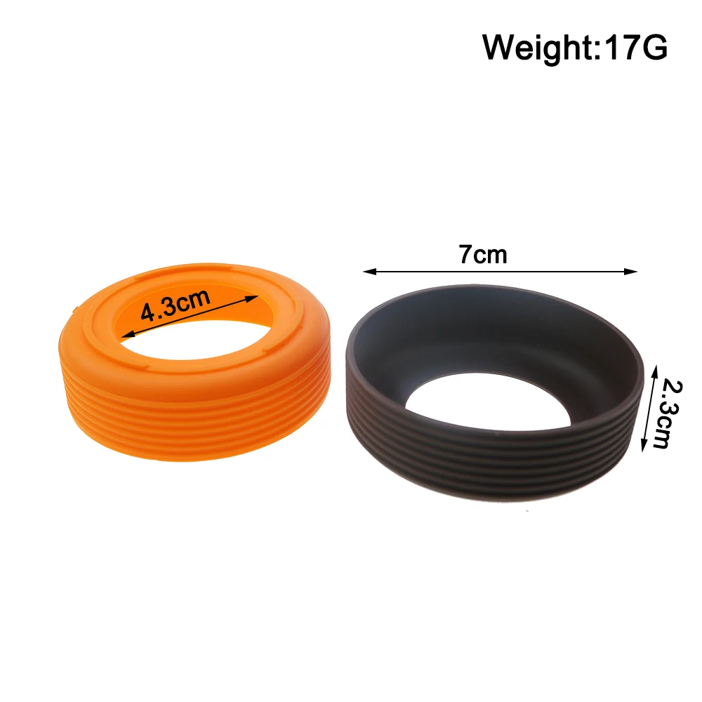 1Pc 7cm 17G 15 Colour Threaded  Soft Silicone Cup Bottom Cover Wear Resistant  Ring Sleeve Sheath Anti Slip Good Toughness