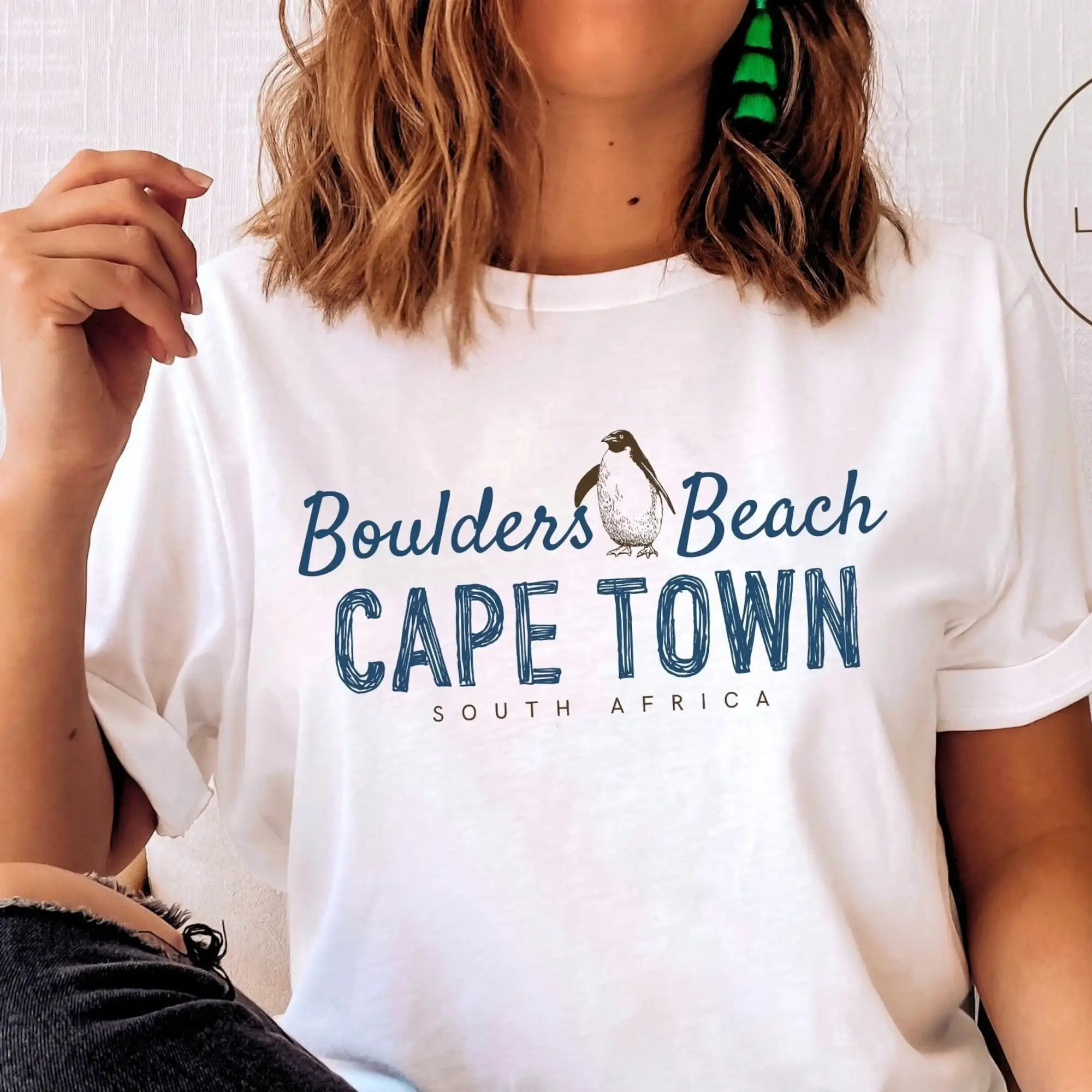 Cape Town Shirt, Boulders Beach, South Africa Cape Town T-shirt Penguins Beach - Unisex Super Soft and Comfortable Unisex Tee