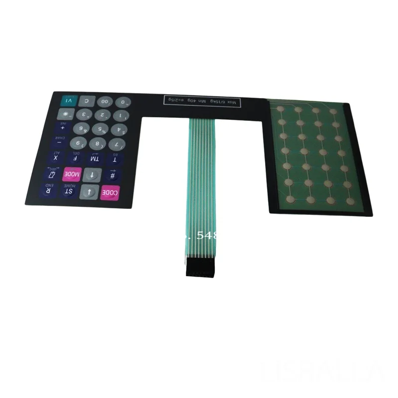 5pcs/lot METTLER Toledo 3600 Keyboard Film English Version Mettler Tiger 3650 3680 8442 P8442 Barcode Scales P/N: 71207380