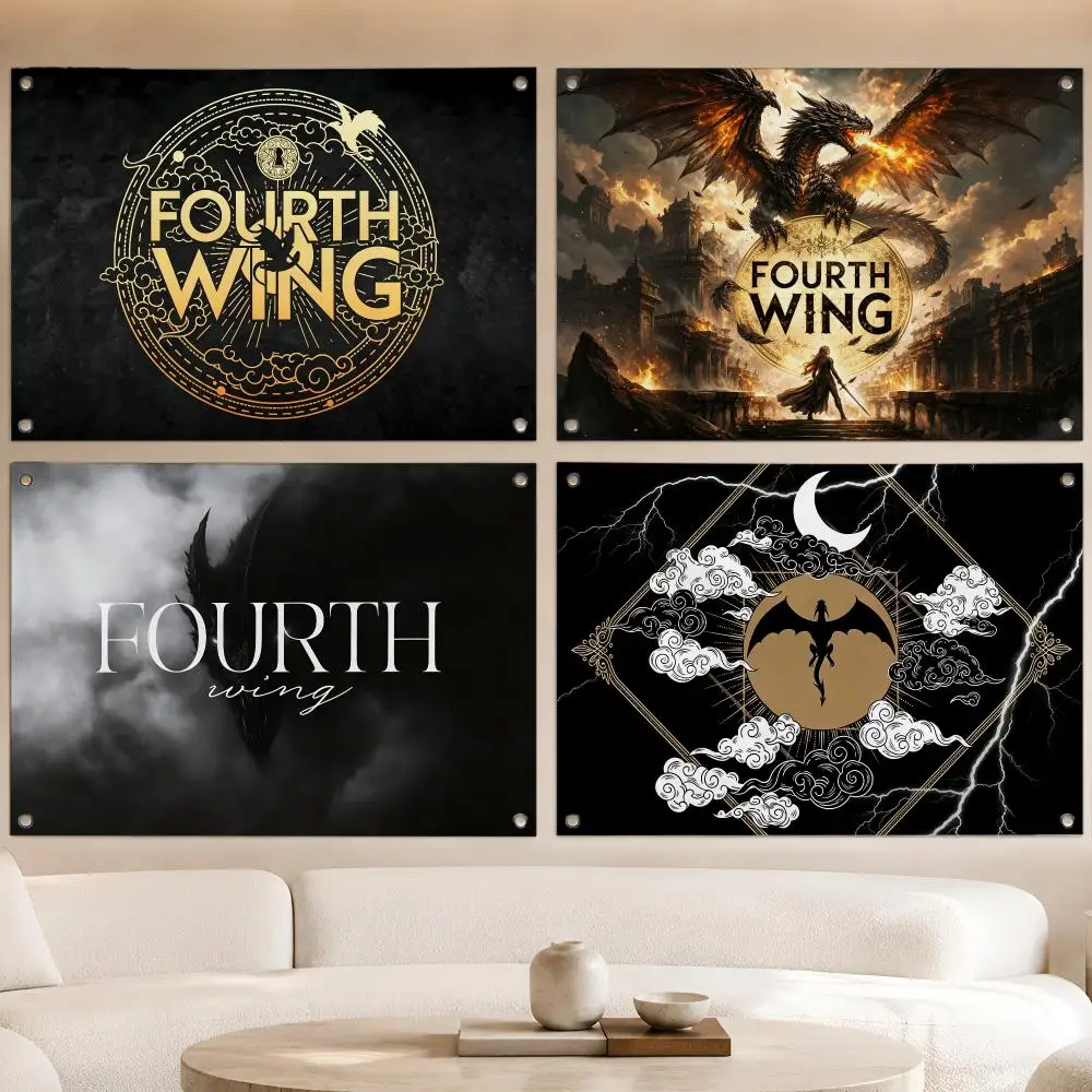 Book Popular Classic TV Fourth Wing Flags Fan Banner Tapestry Wall Hanging Garage BarDorm Camp Party Outdoor Home Decor Gift
