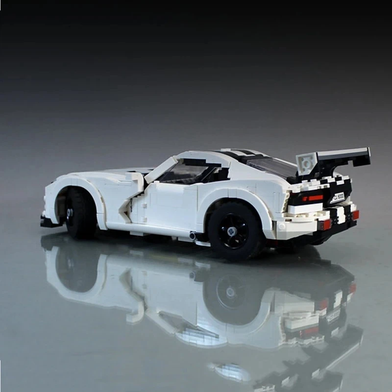 1254 pz MOC-120125 tecnico 10 in 1 bianco Super Sports Car compatibile 10295 blocchi mattoni Puzzle educativo giocattolo regali di compleanno