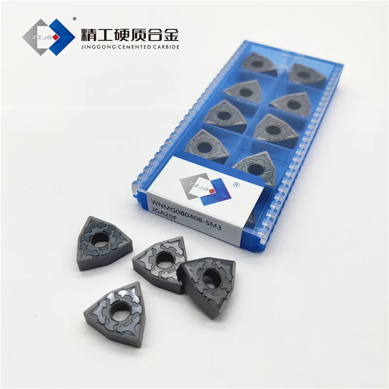 

10pcs WNMG WNMG080404 WNMG080408 SM3 JGA10A JGA20F CNC Lathe Tools High Temp Alloys Stainless steel Carbide Turning Inserts