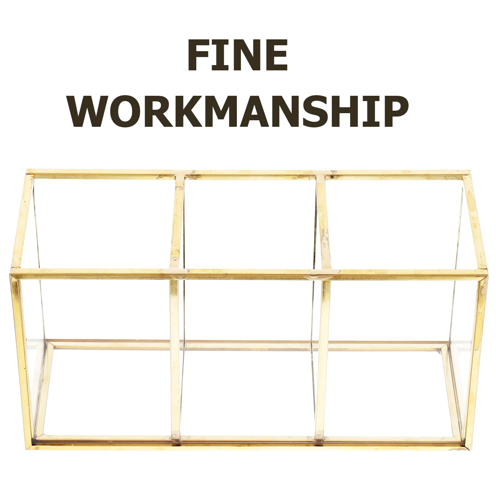 

Rust-resistant Storage Box Decorative Boxes for Makeup Solid Glass Organizer Countertop Case