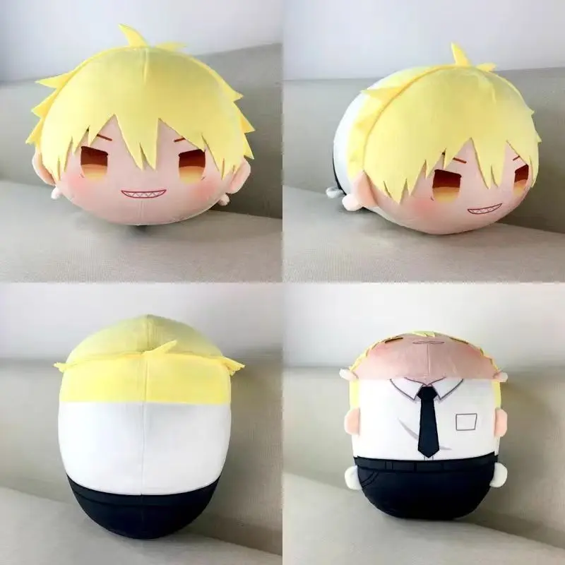 Lying Mochi Plush Doll Pendant 30cm Chainsaw Man Denji Makima Power Aki Hayakawa Angel Devil Sofa Cushion Fans Xmas Gift