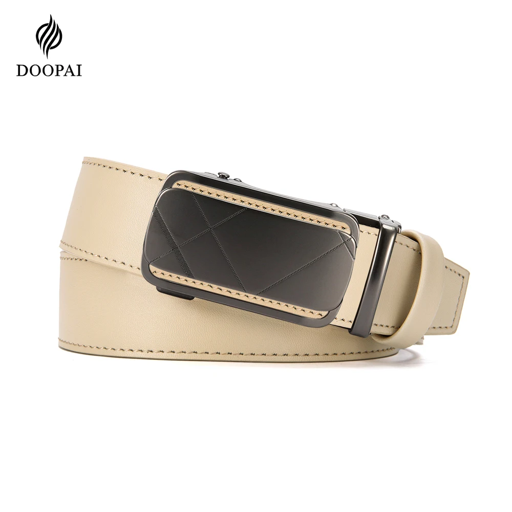 

Брендовые кожаные ремни DOOPAI для мужчин, 105-135 см, автоматический ремень с храповым механизмом, ремни высшего качества, роскошные мужские ремни