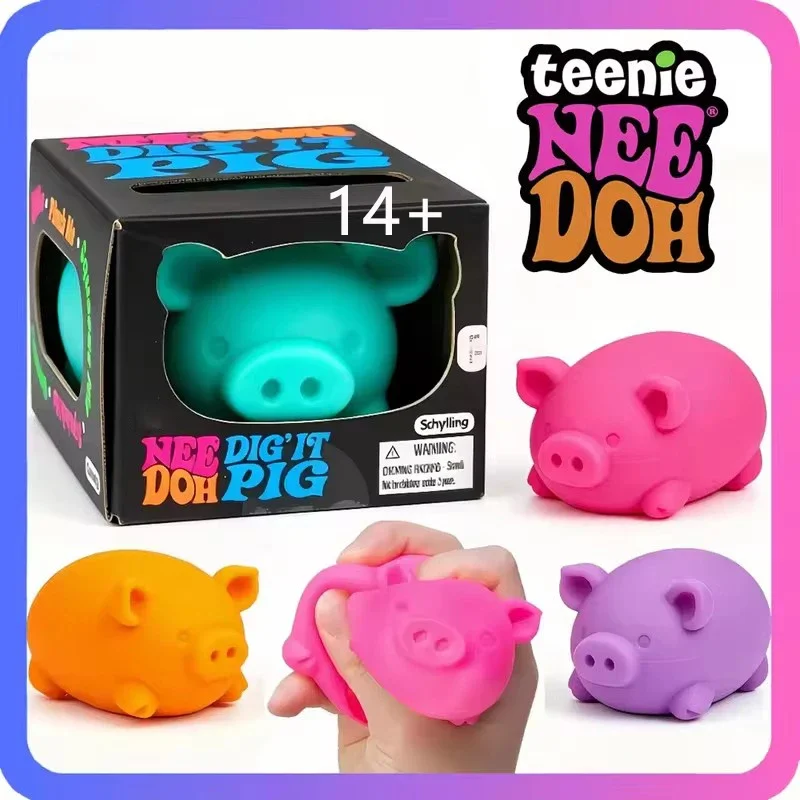 New NeeDoh pig shape adult  Toy -  Squeeze adult toys, suitable for stress relief and release gifts Work stress relief adulttoys
