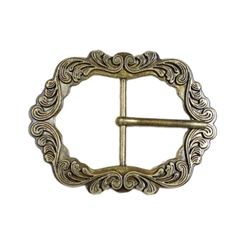 

Fashion Belt Buckle with Relief Floral Pattern Adult Teen Belt Buckle Replacement Replace Craft Belt Buckle Replacements