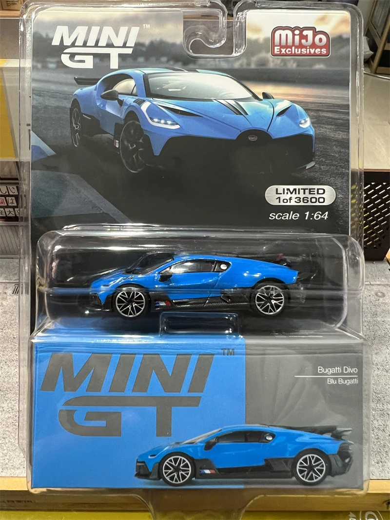 

TSM MINIGT 1/64 # 601 Bugatti Divo blue Die-cast alloy car model collection display gifts