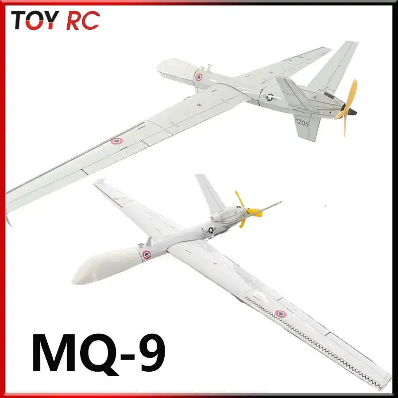 

Mq-9 Reaper Diy Unassembled Mini Rc Fixed Wing Scale Aircraft Model Foam Kit Desktop Decor For Model Hobbyists