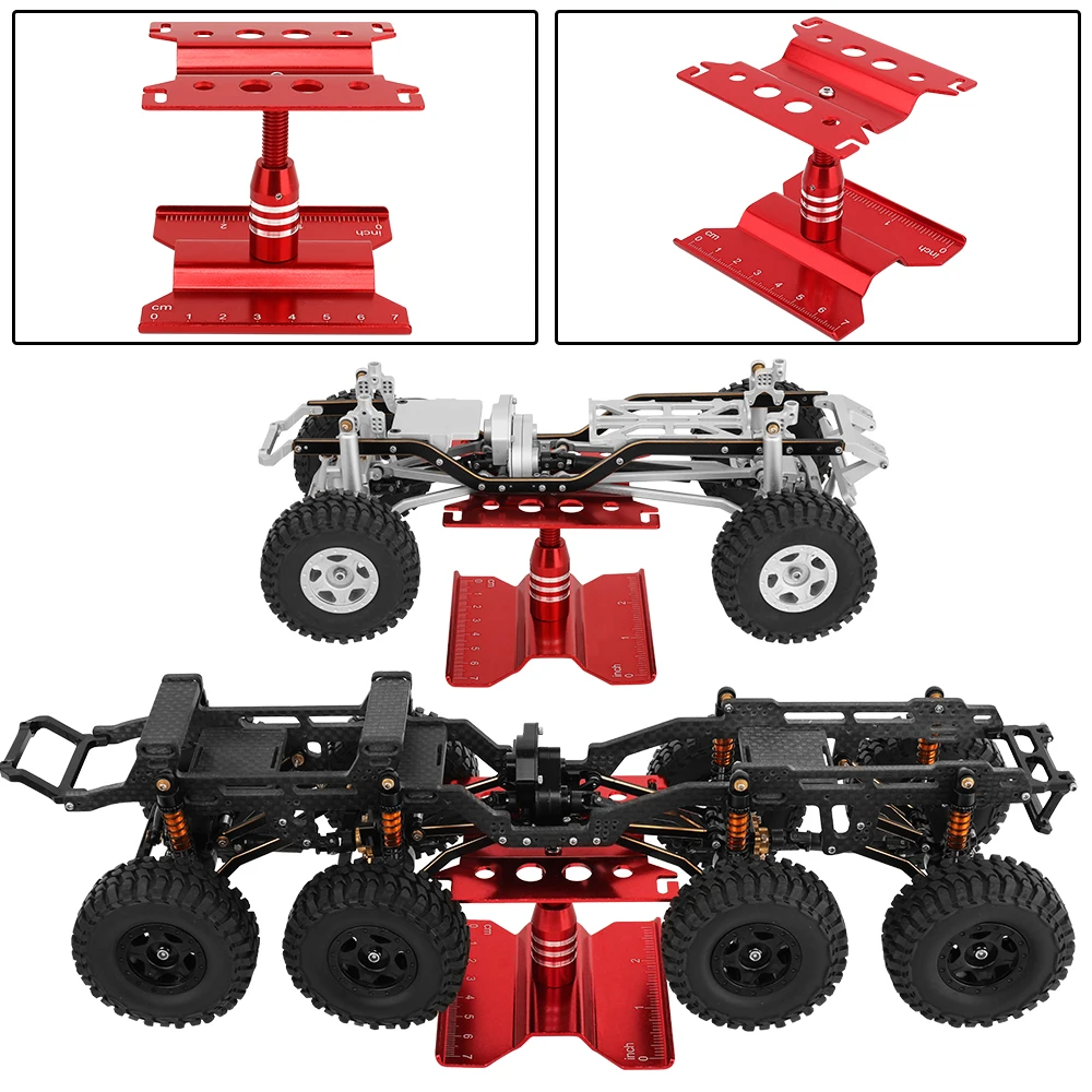 Ferramenta para carros rc, plataforma de montagem de suporte de trabalho, rotação de 360 graus, estação de reparo para 1/8 1/10 1/18 1/24 buggy crawler car