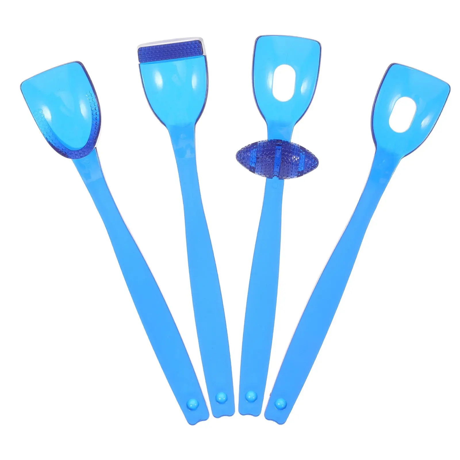 Oral Correction Training Tools 4Pcs Blue Speech Therapy Equipment Tongue Spoon Motor Exercise Coordination Aid