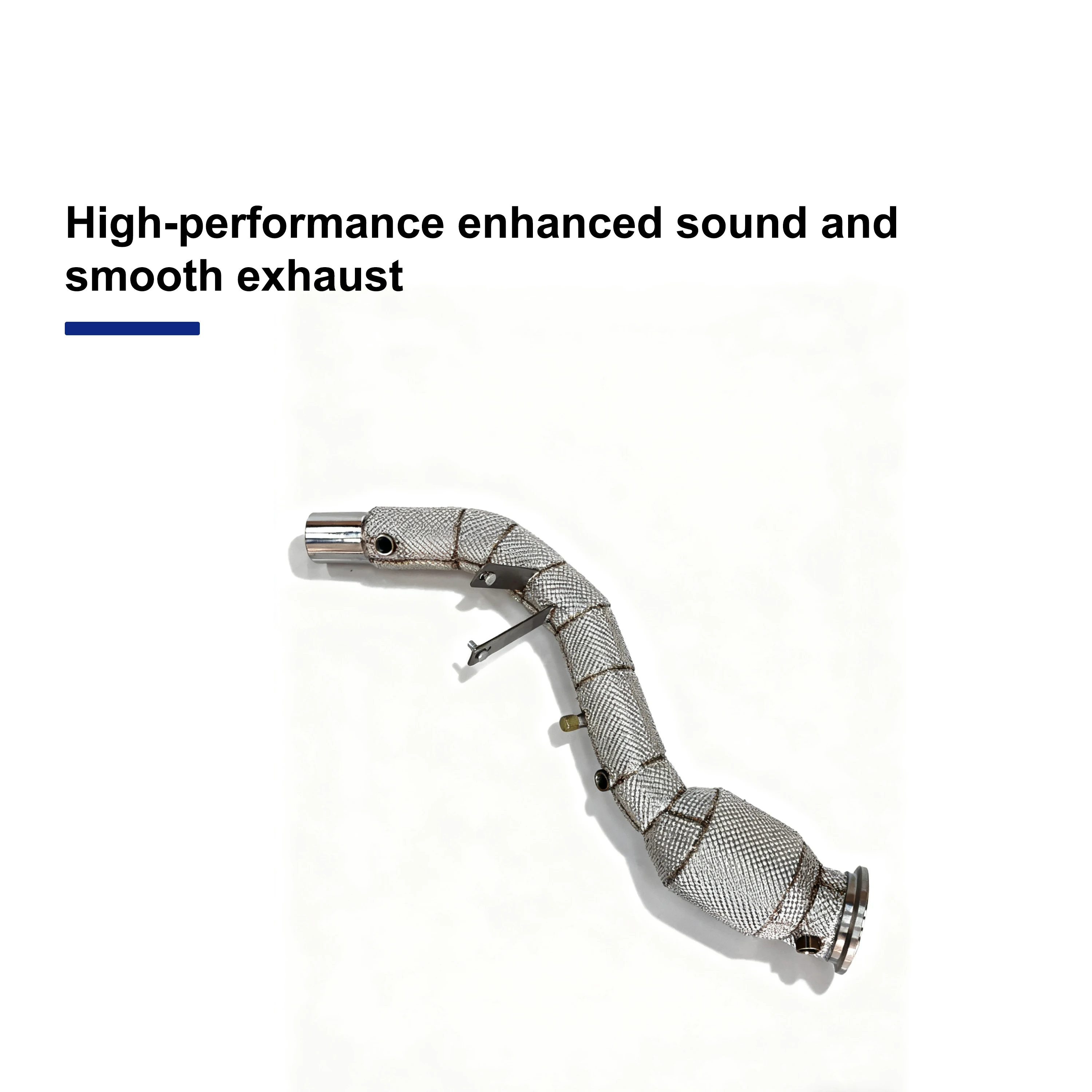 ACE Hochleistungs-Auspuffrohr für Jaguar XE 2.0T Exklusive Anpassung Edelstahl-Downpipe mit Hitzeschutz – Detail 7