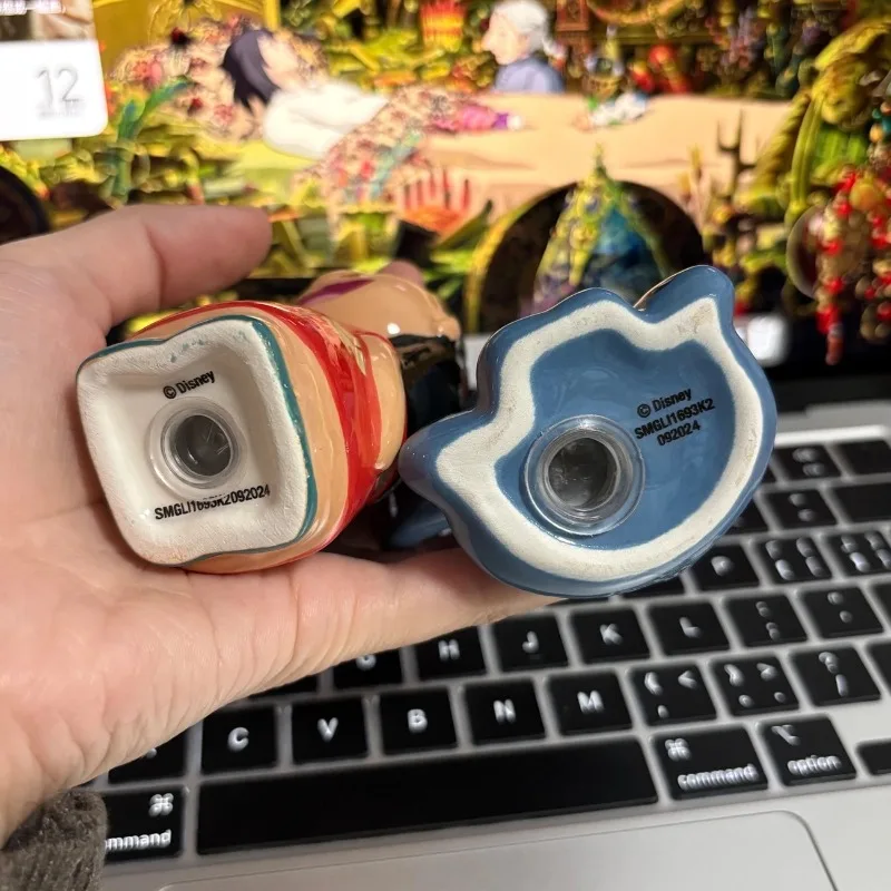 ديزني التوابل جرة غرزة الكرتون لطيف السيراميك الملح السكر MSG الفلفل مسحوق التوابل تخزين جرة المطبخ سطح المكتب حلية مجموعة