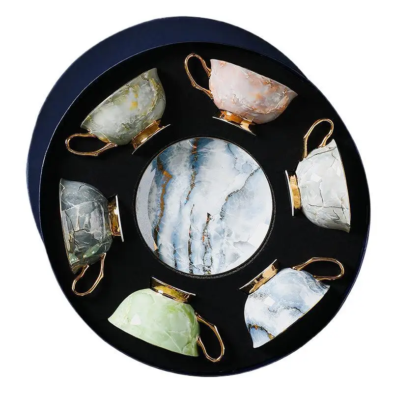 

Ceramic coffee cup set Light luxury British afternoon tea set Tea cup feeling niche gift box