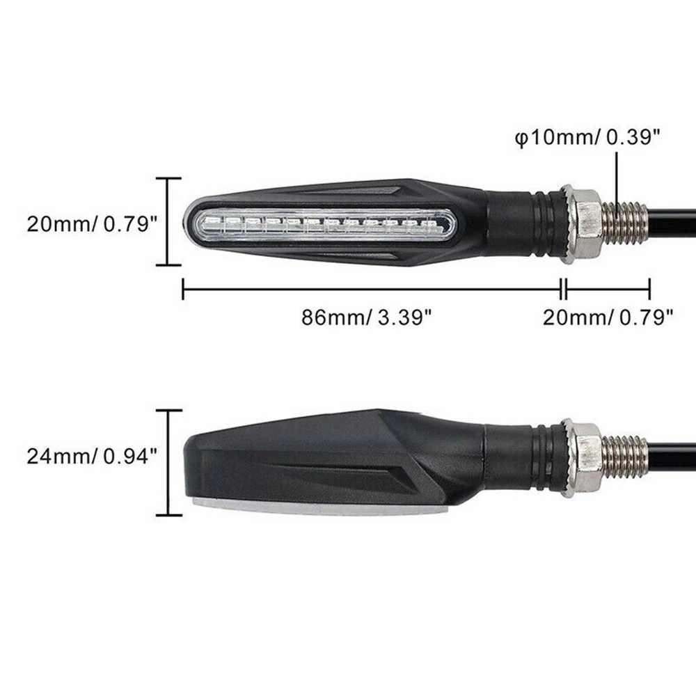 Motorcycle LED Turn Signal Lights for Ninja 1000 250R 300 650 650R ZX7R image 5