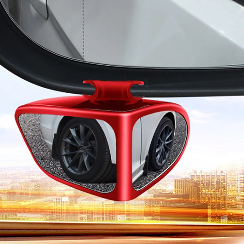 Car Reversing Round Mirror Front And Rear Wheel Auxiliary Rearview 360 Degree 1PC