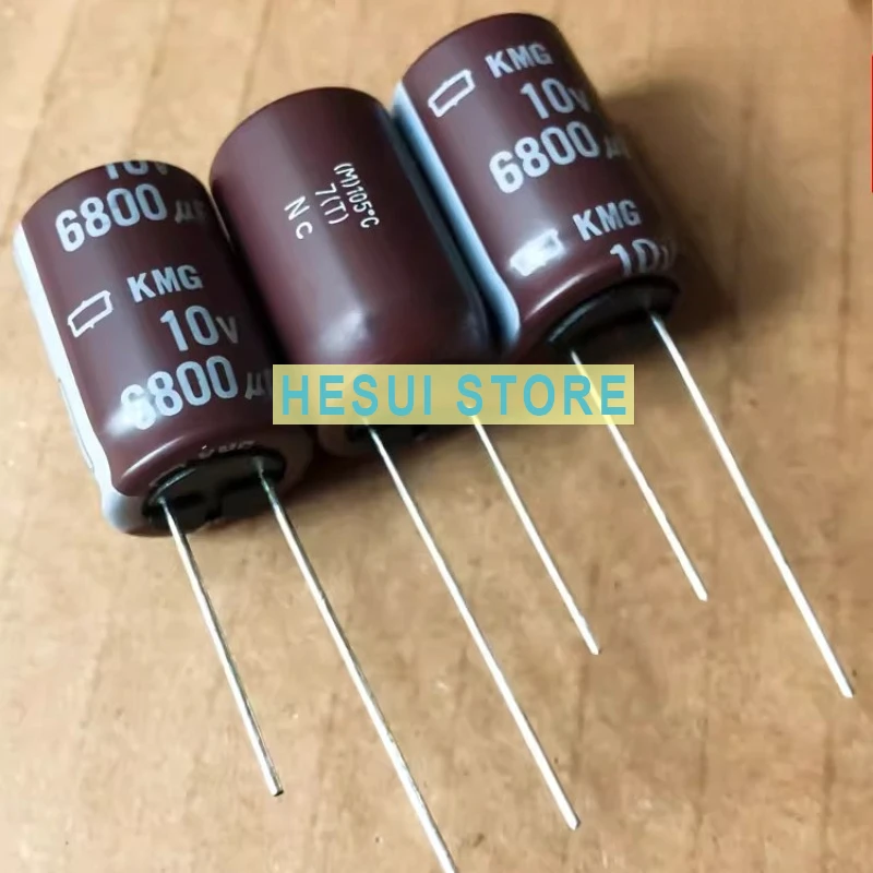 

10 шт. импортных электролитических конденсаторов 10V6800UF 16X25 KMG коричневого цвета, 105 градусов.