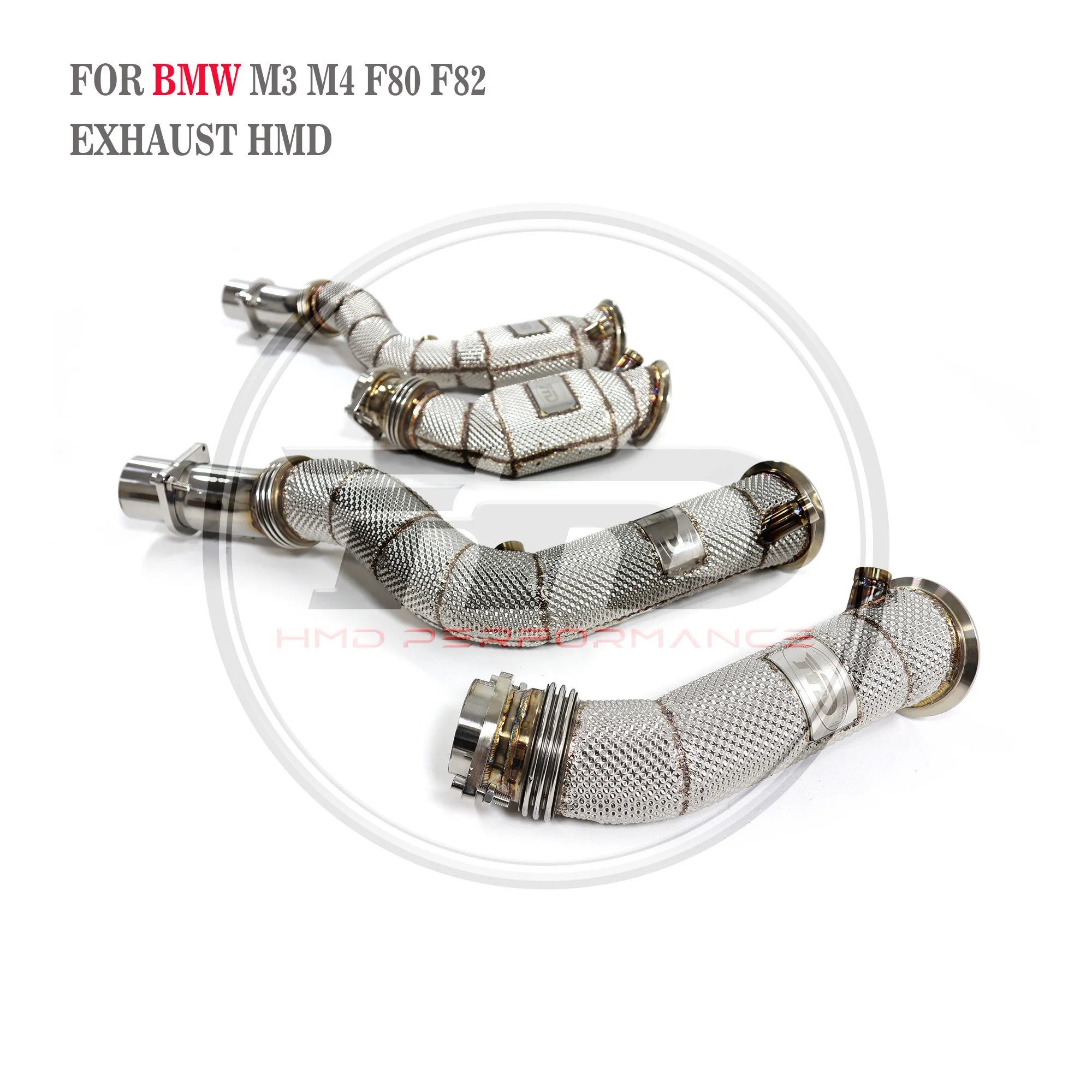 

HMD Exhaust Assembly High Flow Performance Downpipe for BMW M3 M4 F80 F82 S55 Engine 3.0T Car Accessories Catalytic Converter