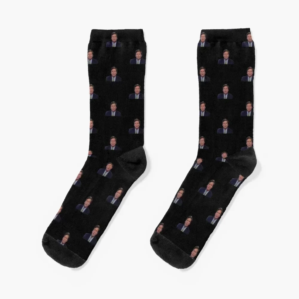 Tucker Carlson 1 Classic TShirt3164 Socks floral Crossfit soccer anti-slip Designer Man Socks Women's