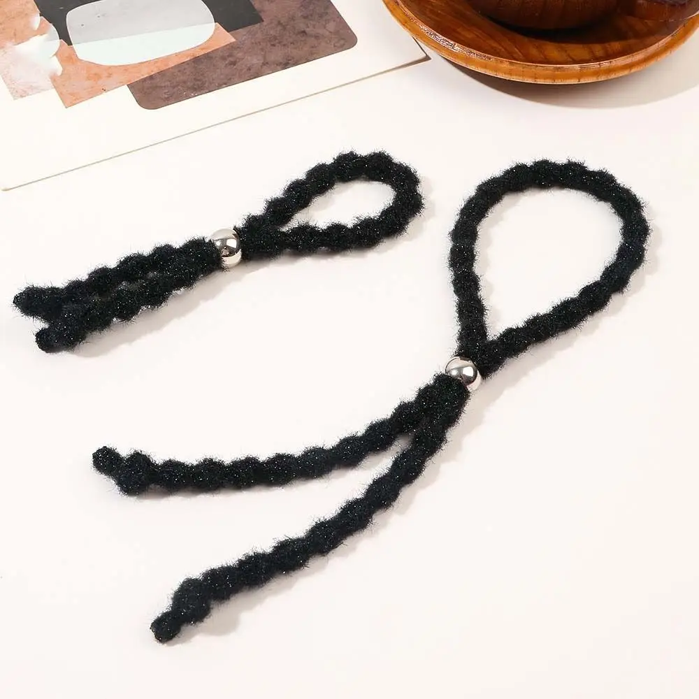 

Bubble Beaded Beads Elastic Hair Bands Drawstring Africa Sliding Ponytail Holder Scrunchies Hair Ties Long Cushioned Headband