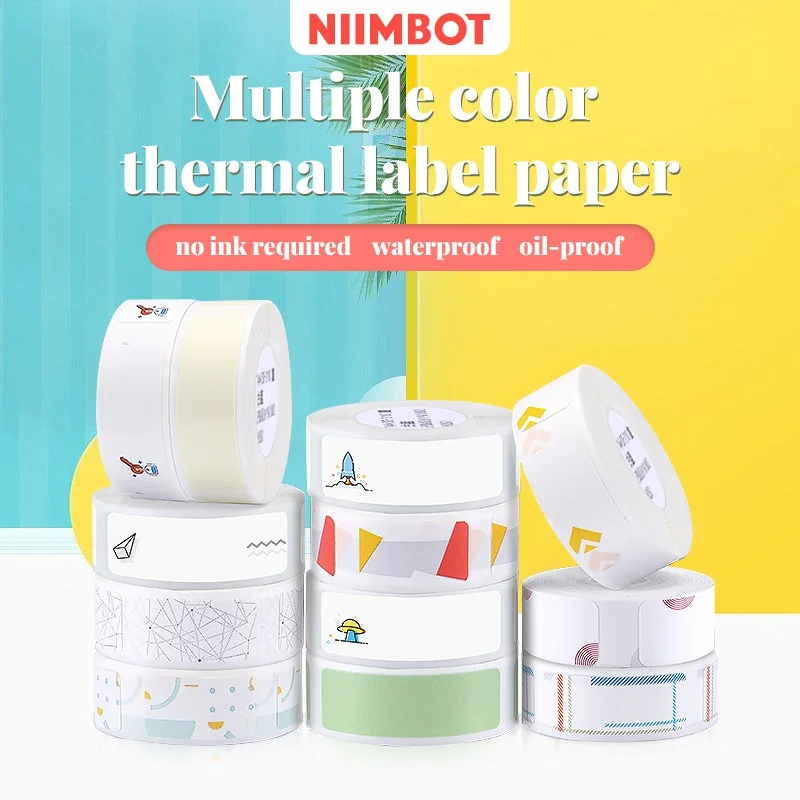 Niimbot Label Roll For D110 D11 D101 Thermal Label Printer Water-Proof Anti-Oil Sticker For Mini Label Maker