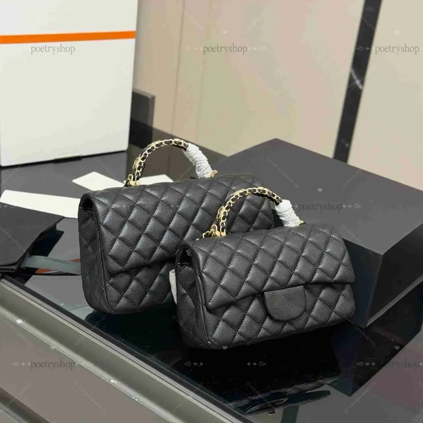 

Сумка-клатч Gold Ball Woc Chain из мягкой кожи ягненка, мини-сумочка на плечо с поворотным замком, модная сумка-тоут, сумка через плечо.