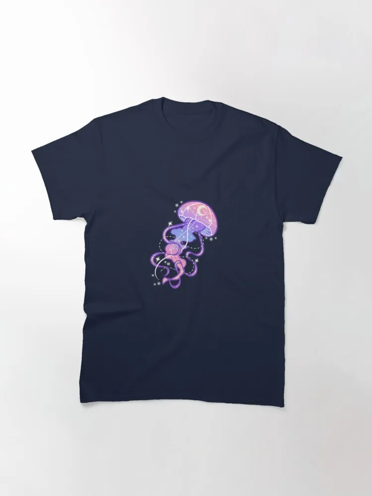 Sunset Jellyfish Classic T-Shirt Short Sleeve Tops Tees Cotton Print Tshirts New Fashion Top Tees