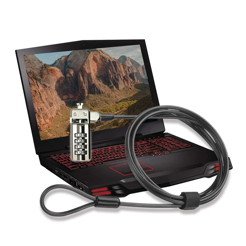 ABJF-2X قفل الكمبيوتر المحمول 7000 3X5mm ثقب المفتاح الصغير الكمبيوتر قفل مضاد للسرقة مناسبة لديل الغريبة الروح أكثر حرق