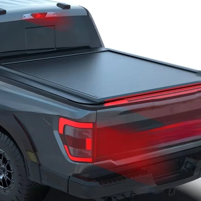 High Quality Electric Roller Shutter Tonneau Cover With LED Lights Fit For Ranger 2023+ Pickup Truck Bed