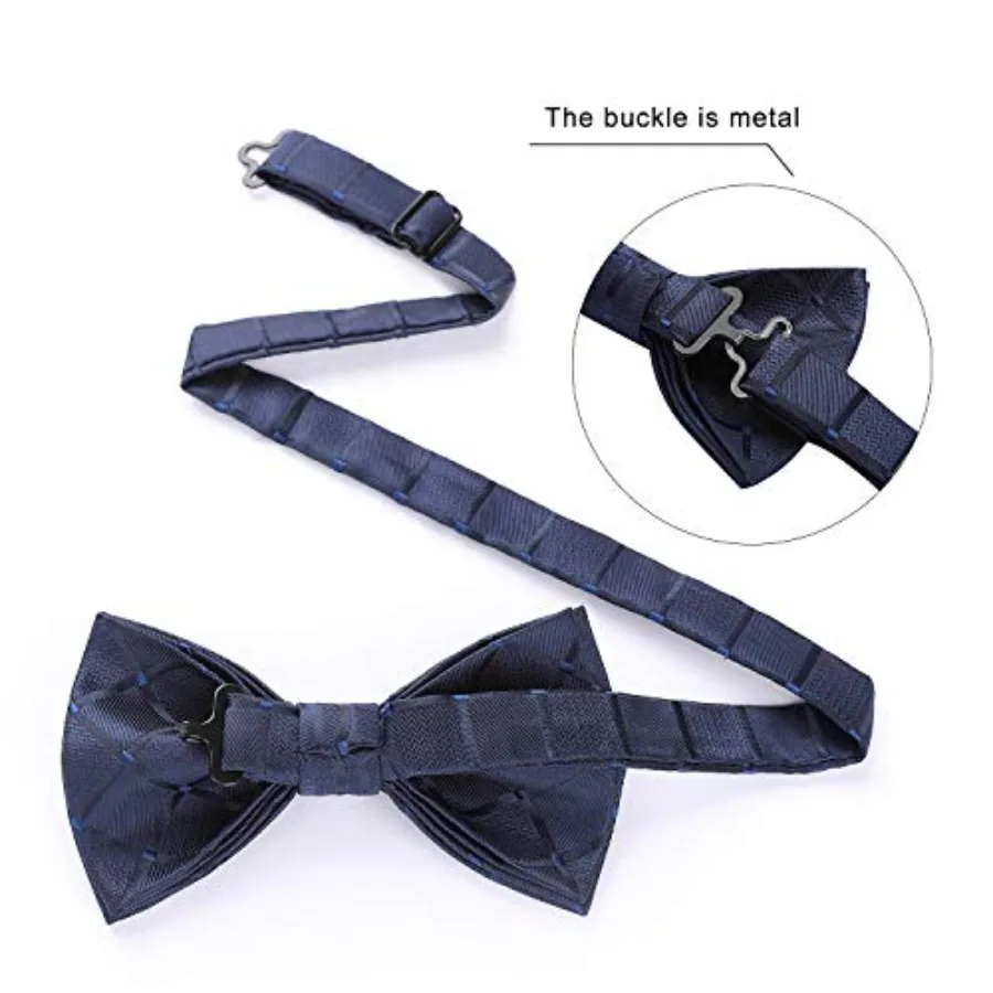 Pajaritas formales clásicas para hombre: pajaritas ajustables con lunares de Paisley en paquete de 3 y 6 ideal para esmoquin de boda y elegante