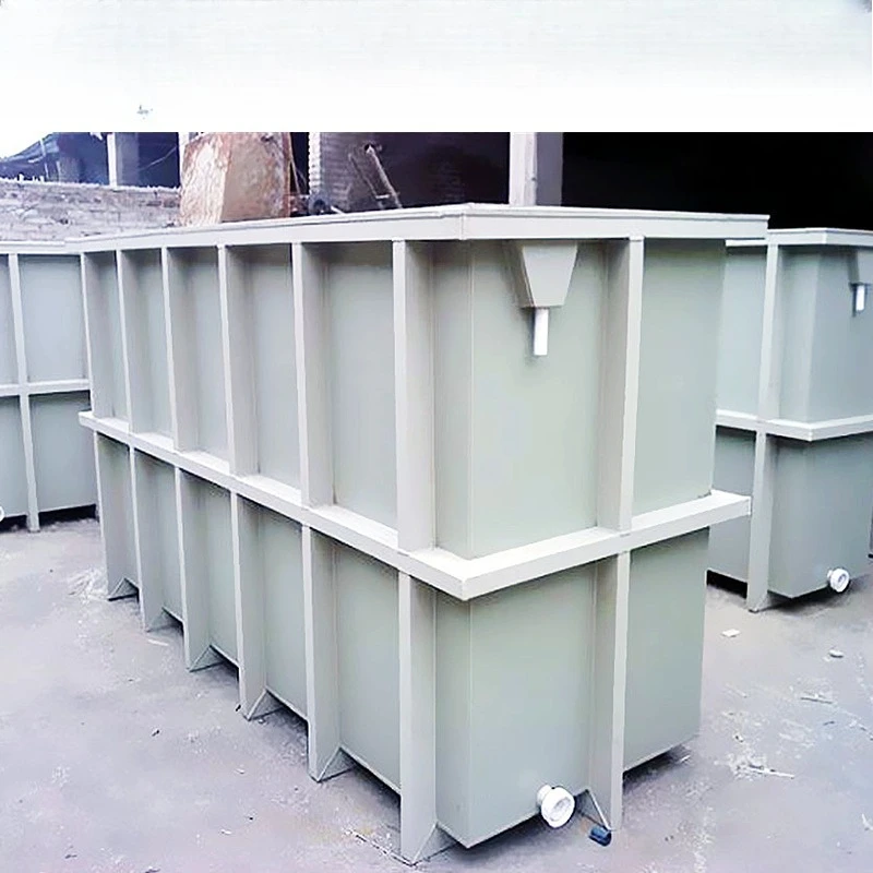Electroplating spraying cleaning line matching PP tank, strong acid and alkali corrosion-resistant sink electroplating pool