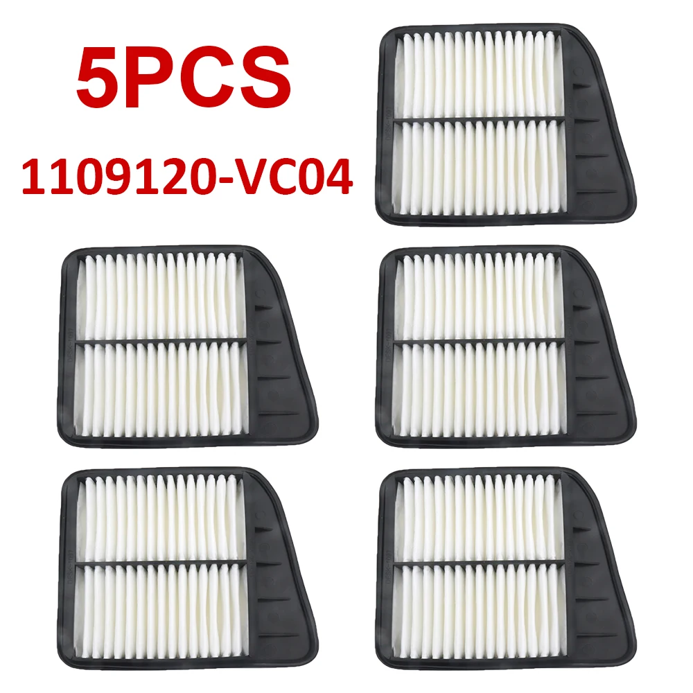 

5Pcs Engine Air Filter For DFSK C37 C35 V27 V29 C36 C31 C32 1109120VC04 Car Parts Accessories For DONGFENG XIAOKANG 1109120-VC04