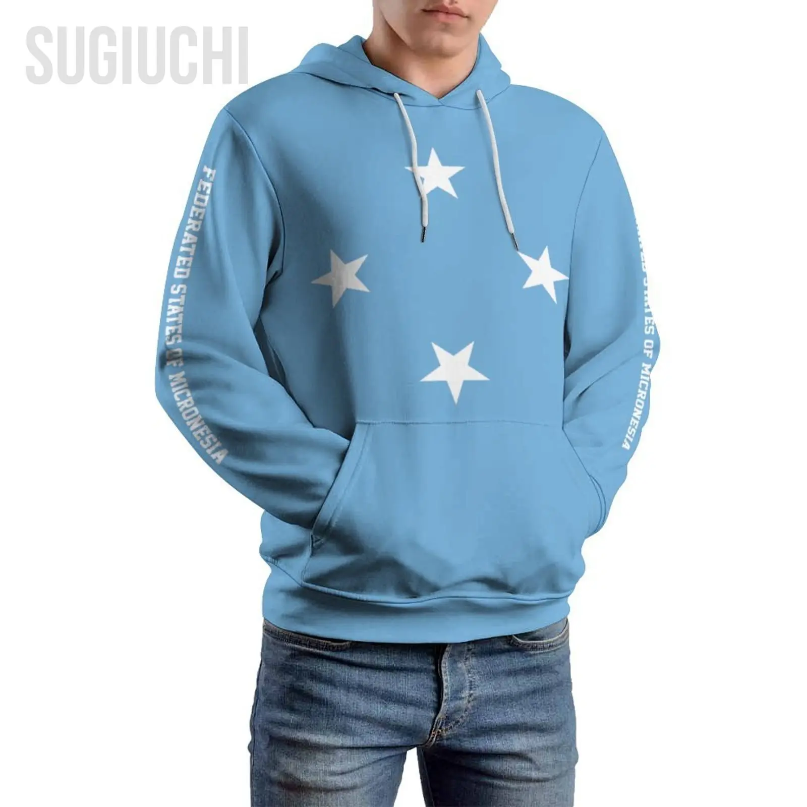 Unisex 3D Hoodie Federated States of Micronesia Flag Men Women Polyester Harajuku Sweatshirt Pullover Hoodies Casual Cool