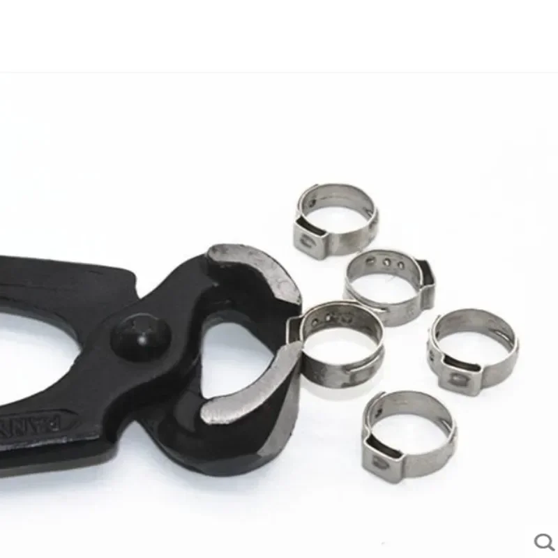 5pcs-20pcs/lot Hose Clamps Single Ear Stepless 5.8-60mm 304 Stainless Steel Hose Clamps Cinch Clamp Rings image 4