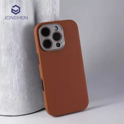 Luxury Business Slim Leather For Magsafe Case For iPhone 16 Pro Max 16pro Magnetic Camera Control Button Shockproof Armor Cover