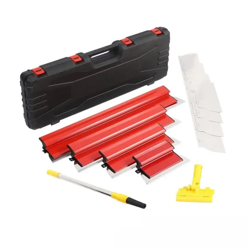 Leveling scraper set, putty polishing and scraping, putty leveling tool, plastering artifact, trowel scraper, blue set.