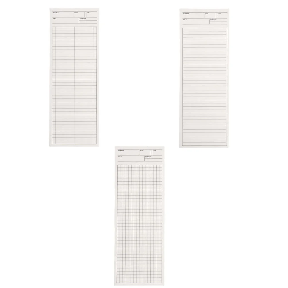 

3 Pcs Extra Long Note Paper Planning Handbook The Notebook Super Notepad Schedule Books Agenda Student Server Pads