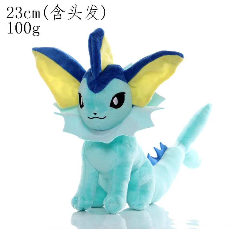 子供のためのポケモンピカチュウシリーズ,青いぬいぐるみ,vaporeon,spheal squirtle,totodile人形,ホビーコレクション,ハロウィーンの贈り物