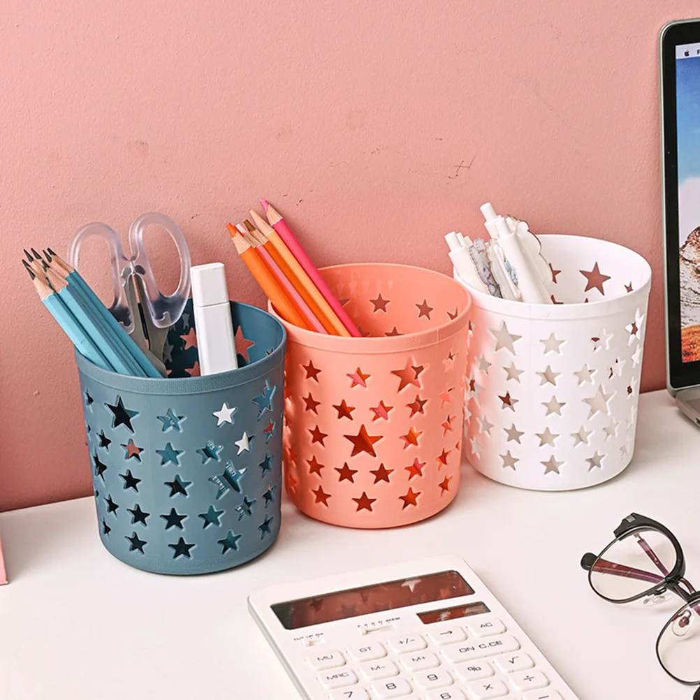 Desktop Organizer multifungsi tabung penyimpanan keranjang pensil untuk wadah kelas cangkir kantor