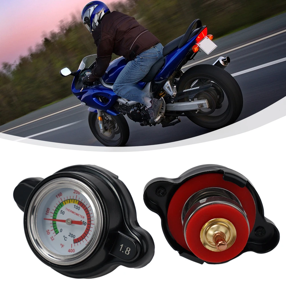 Accurate Cooling System Monitoring 1 8 High Pressure Radiator Cap with Temperature Gauge for Honda CRF450R 2002 2015