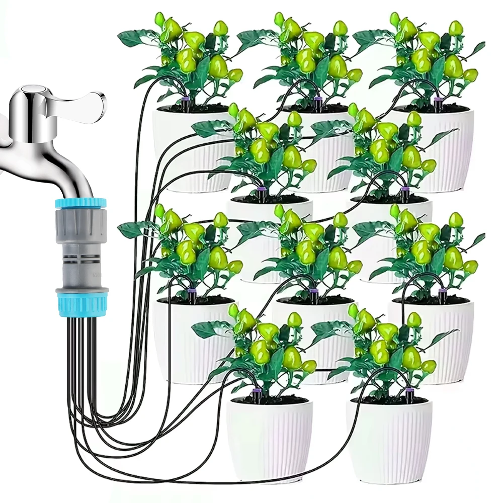 Plant Irrigation Tools Automatic Watering Device Auto Drip Arrow Garden Flower Watering Water Lazy Planting Kit Dripper Kits