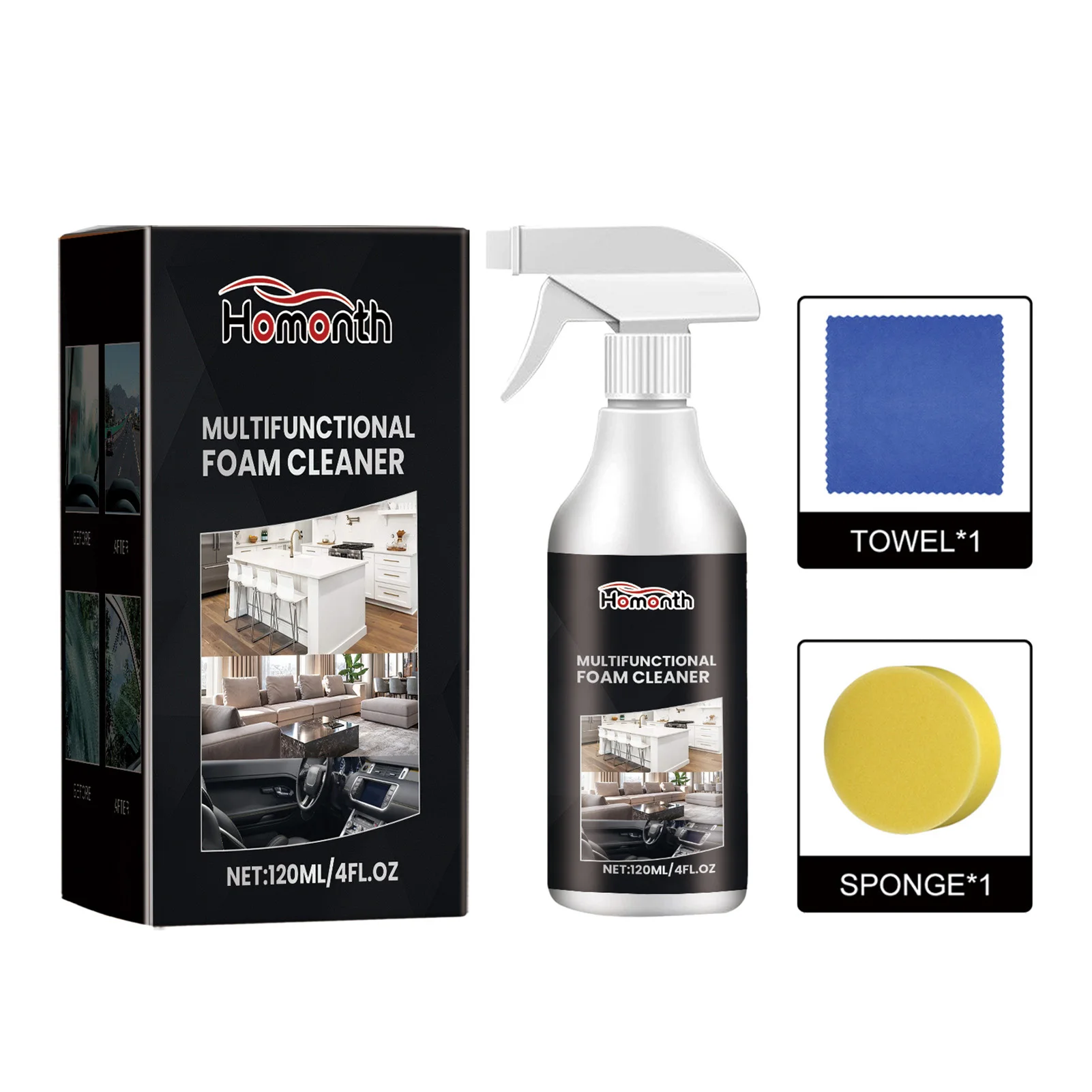 Car Glass Oil Film Cleaner Enhancing Visibility with Potent Cleaning Action Effortlessly Removing Grease and Dirt