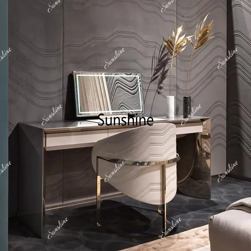 Italian Postmodern Champagne Gold Dresser Home  FT
