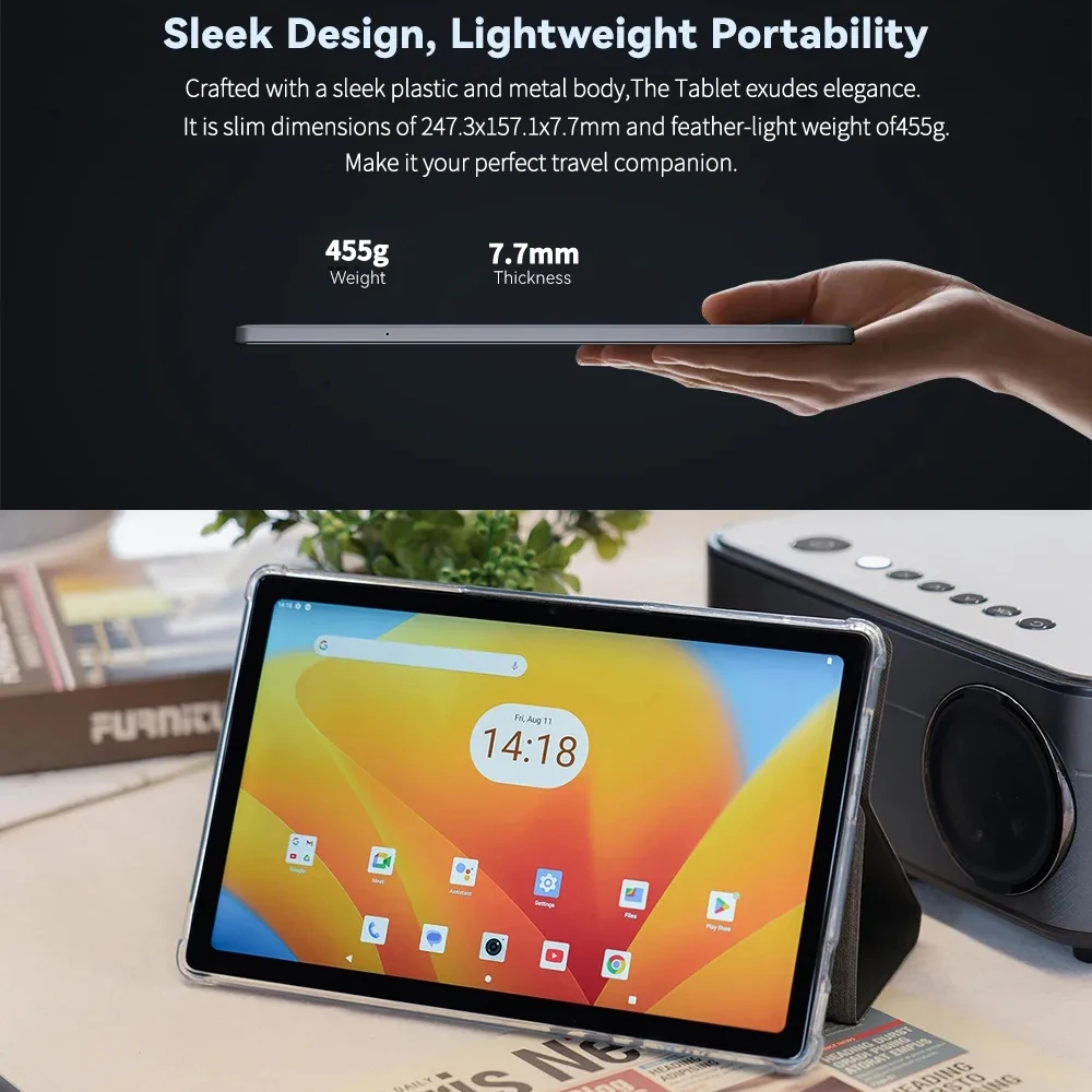 New Google 5G Original Tablet Pc 10.36 Inch 8GB RAM 256GB ROM Android 13 Octa Core Dual Cards Dual Cameras BT Global Version