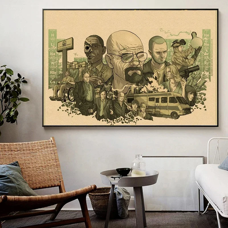 Breaking Bad Poster Classic TV Series Movie Canvas Painting Wall Art Prints Pictures For Living Room Modern Home Decor Cuadros