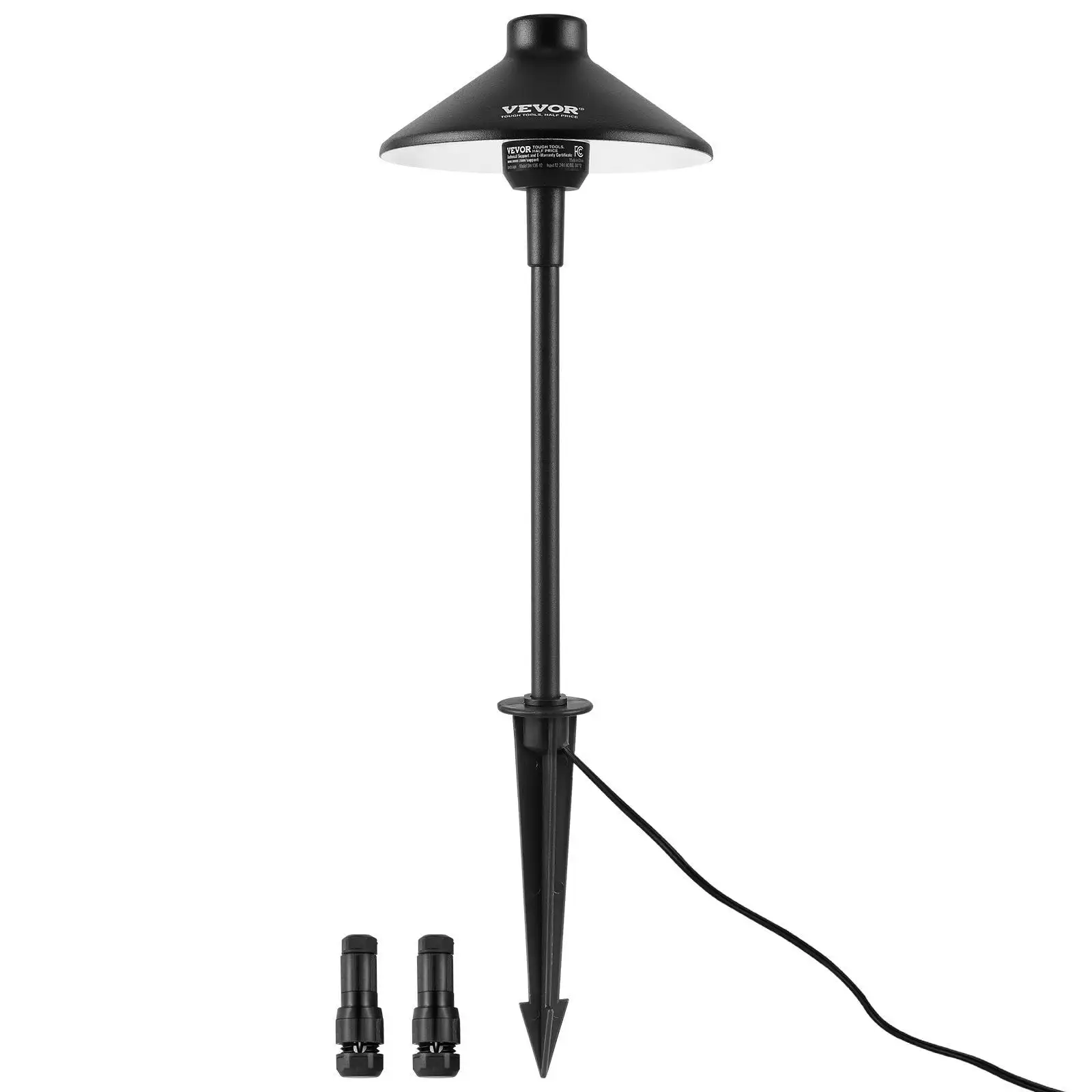 

8 Pack Low Voltage Landscape Path Lights, 3W 210LM 12V-24VAC/DC Outdoor LED Pathway Lighting, 3000K Warm White Walkway Lights