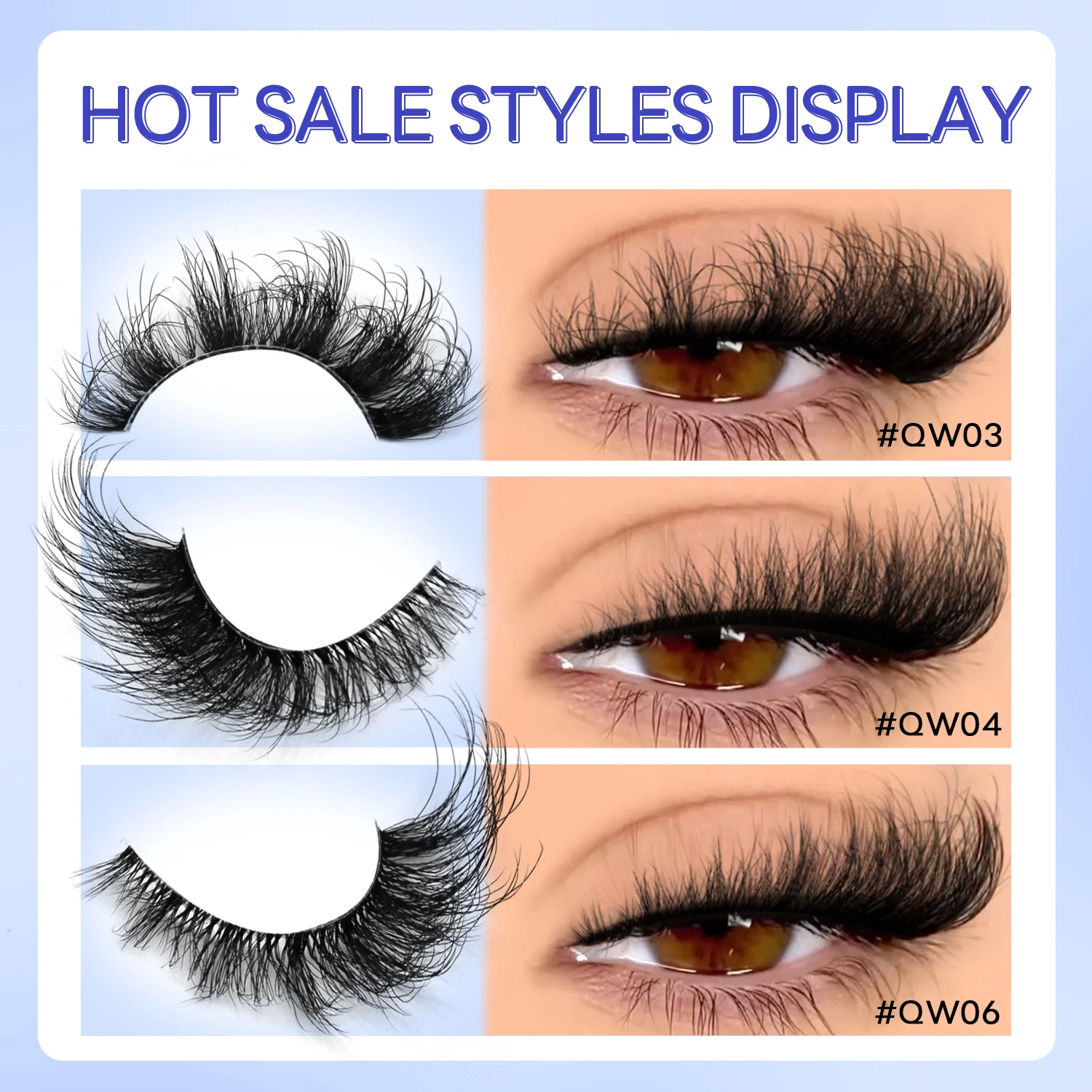 ขนตาปลอม Lasvirey แบบฟูฟ่อง ทรงแคทอาย 8D ขนตาปลอมแบบฟูฟ่อง หนาแน่น แบบผสม ถาดขนตาปลอมแบบดรามาติก หนา ฟู แบบขนมิงค์